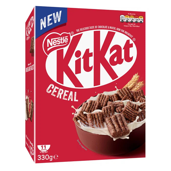 UK Nestle KitKat Breakfast Cereal Box 330g BBD: 30/09/24