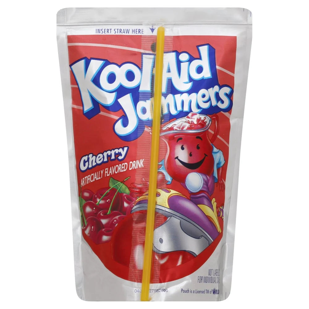 Kool-Aid Jammers Cherry Ready-to-Drink Soft Drink Juice Pouch 177ml