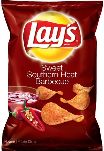 Lays Sweet Southern Heat BBQ Potato Chips 184g