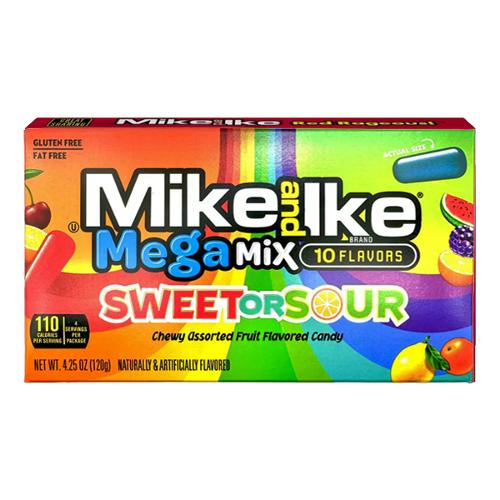 Mike and Ike Mega Mix Sweet Or Sour Theatre Box 120g