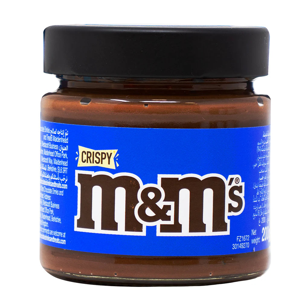 UK M&M'S M&Ms Crispy Pieces Chocolate Hazelnut Flavoured Spread 200g