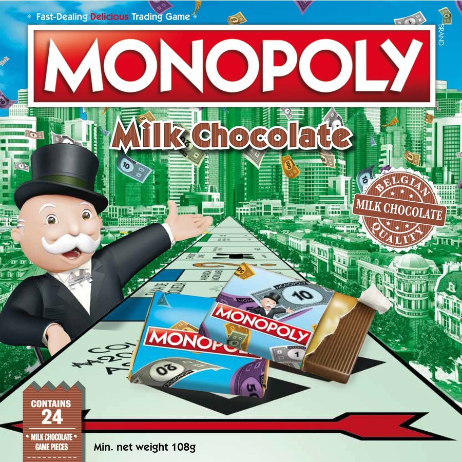 Monopoly Belgian Milk Chocolate Game 108g