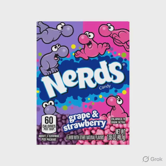 USA Nerds Strawberry and Grape 46.7g box