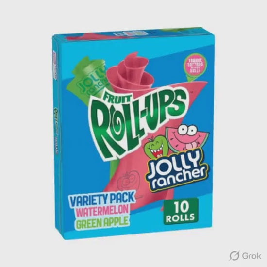 Jolly Rancher Fruit Roll-Ups Fruit Flavoured Snacks Gluten Free 10pkt 141g