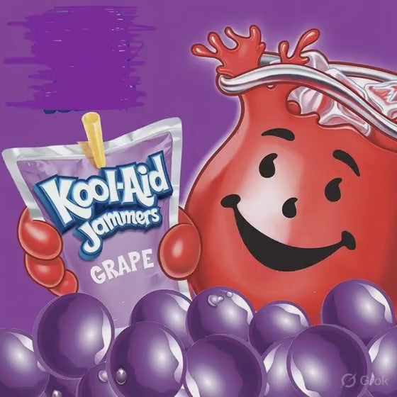 Kool-Aid Jammers Grape Ready-to-Drink Soft Drink Juice Pouch 177ml