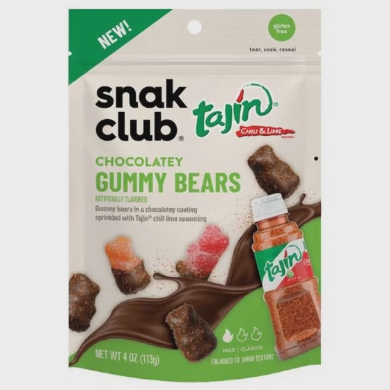 Tajin Chocolate Gummy Bears Gluten Free 113g