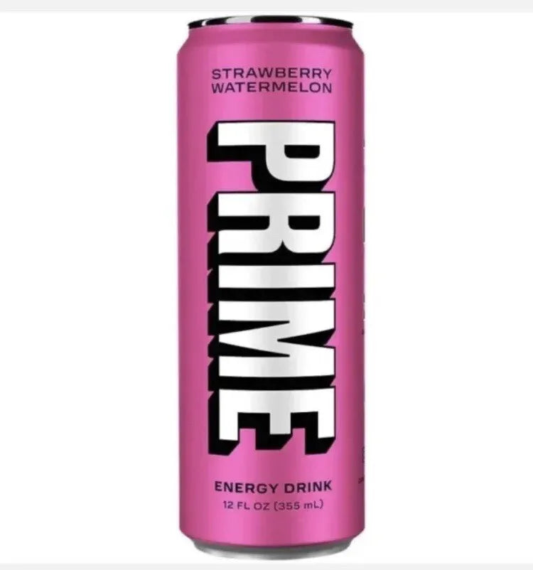 Prime Energy Drink Strawberry Watermelon Can 355ml Gluten Free Vegan