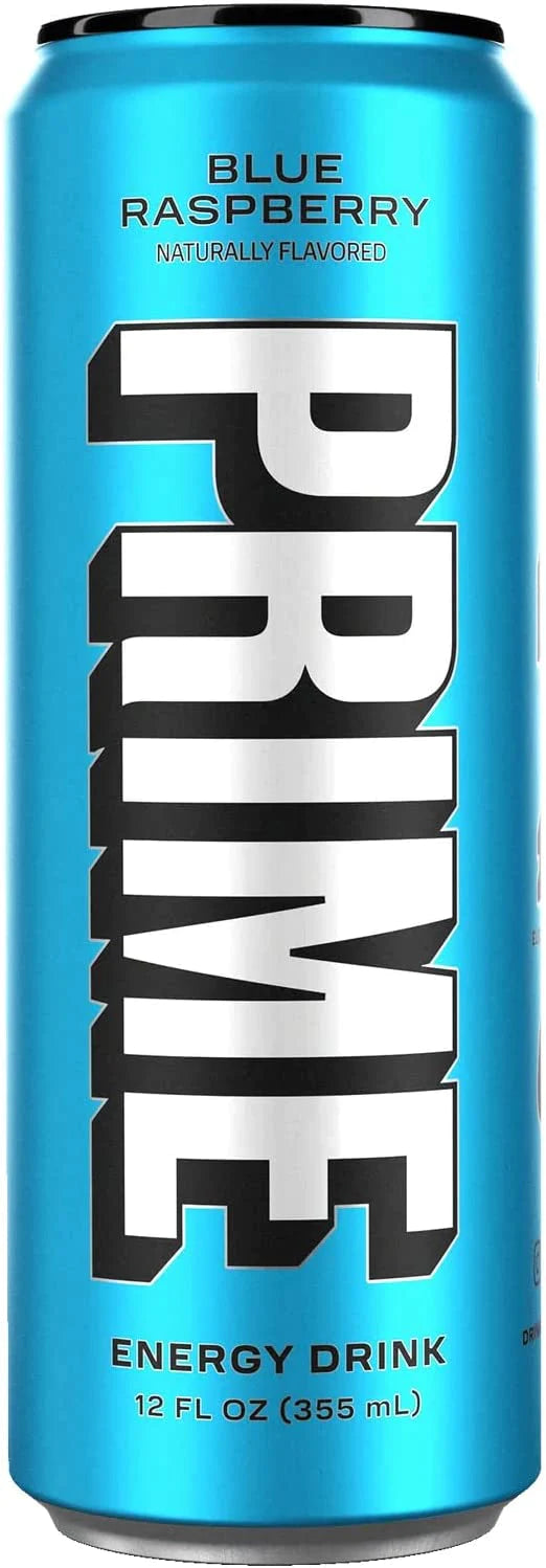 Prime Energy Drink Blue Raspberry Can 355ml Gluten Free Vegan