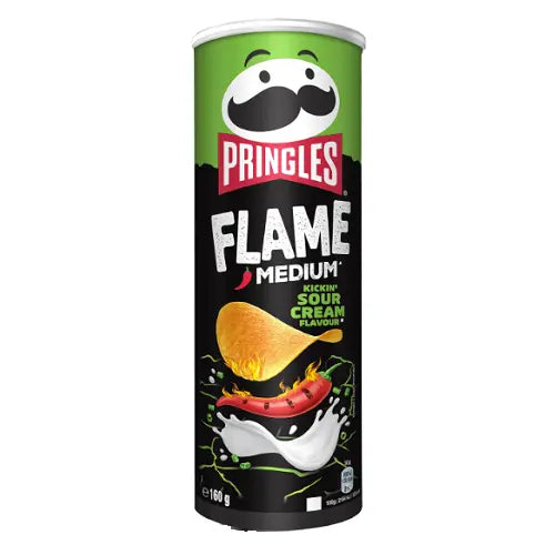 Pringles Flame Medium Kickin' Sour Cream Flavour 160g