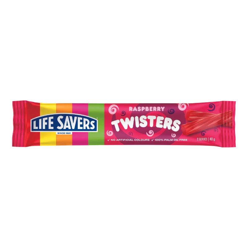 Life Savers Twisters Raspberry 40g