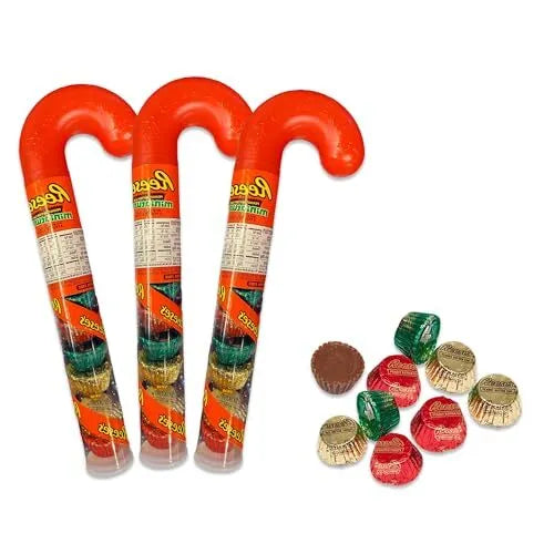 Reese's Candy Cane Filled With Miniature Reese's Peanut Butter Cups Gluten Free 61g  (1pc) BBD: 30/04/24