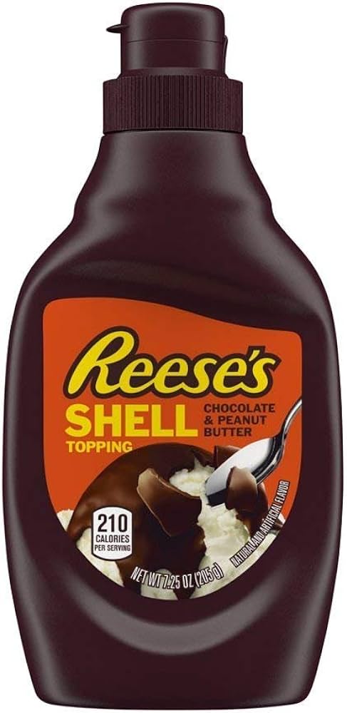 REESE'S Shell Topping Chocolate & Peanut Butter Dessert Topping 205g