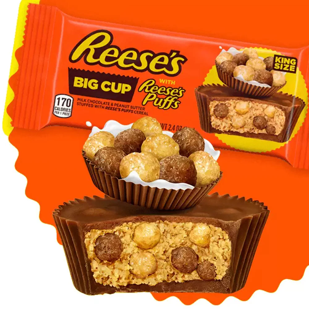 Reese's Big Cup with Reese's Puffs King Size 68g BBD: 30/03/25