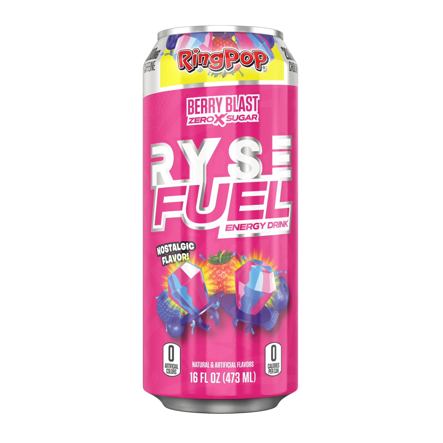 RYSE FUEL RingPop Berry Blast Energy Drink Zero Sugar 473ml