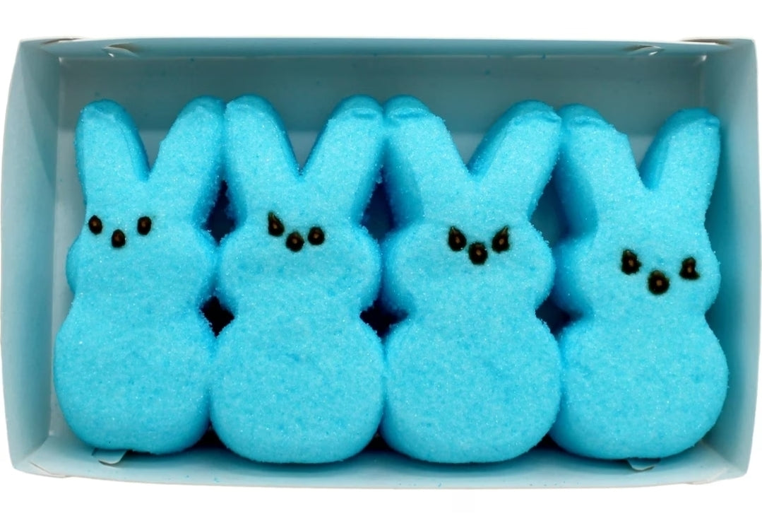 Peeps Marshmallow Blue Bunnies 4pk 42g Gluten Free