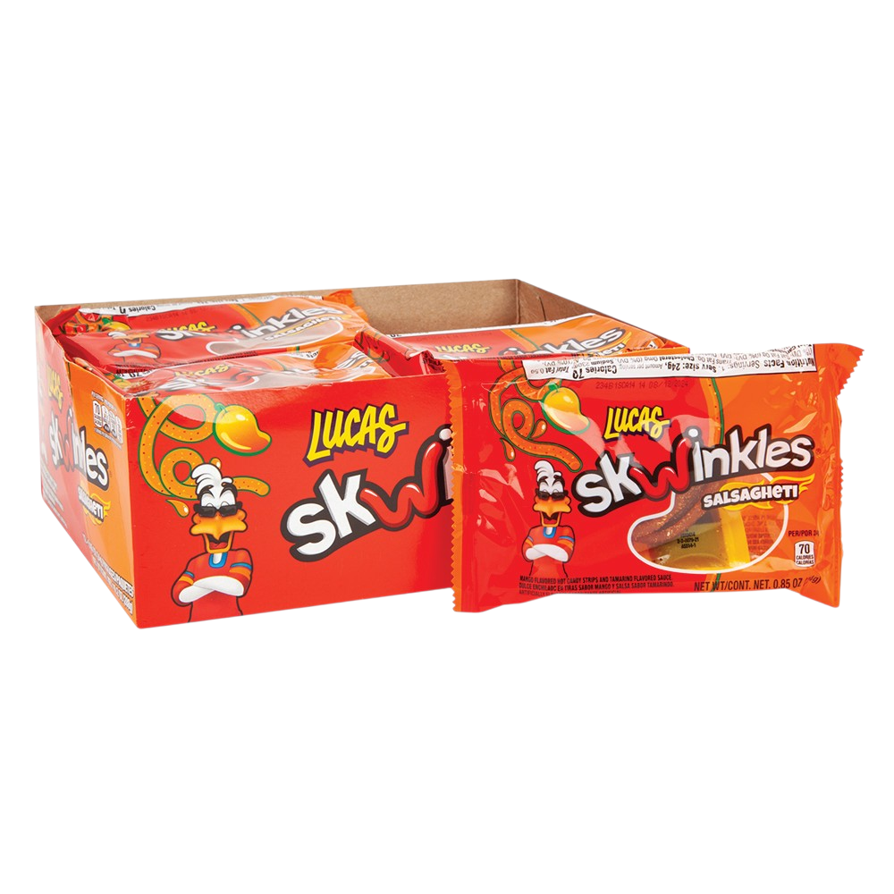 Lucas Skwinkles Salsagheti Mango Flavour 24g Packet