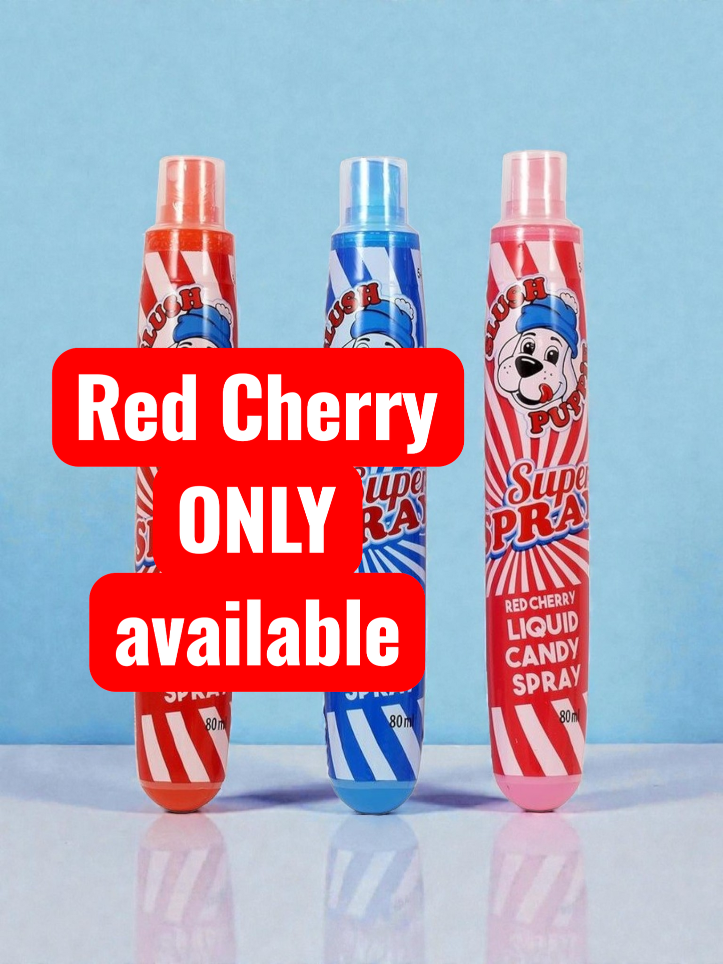 Slush Puppie Roller Liquid Candy Spray 60ml Red Cherry Flavour BBD: 25/10/25