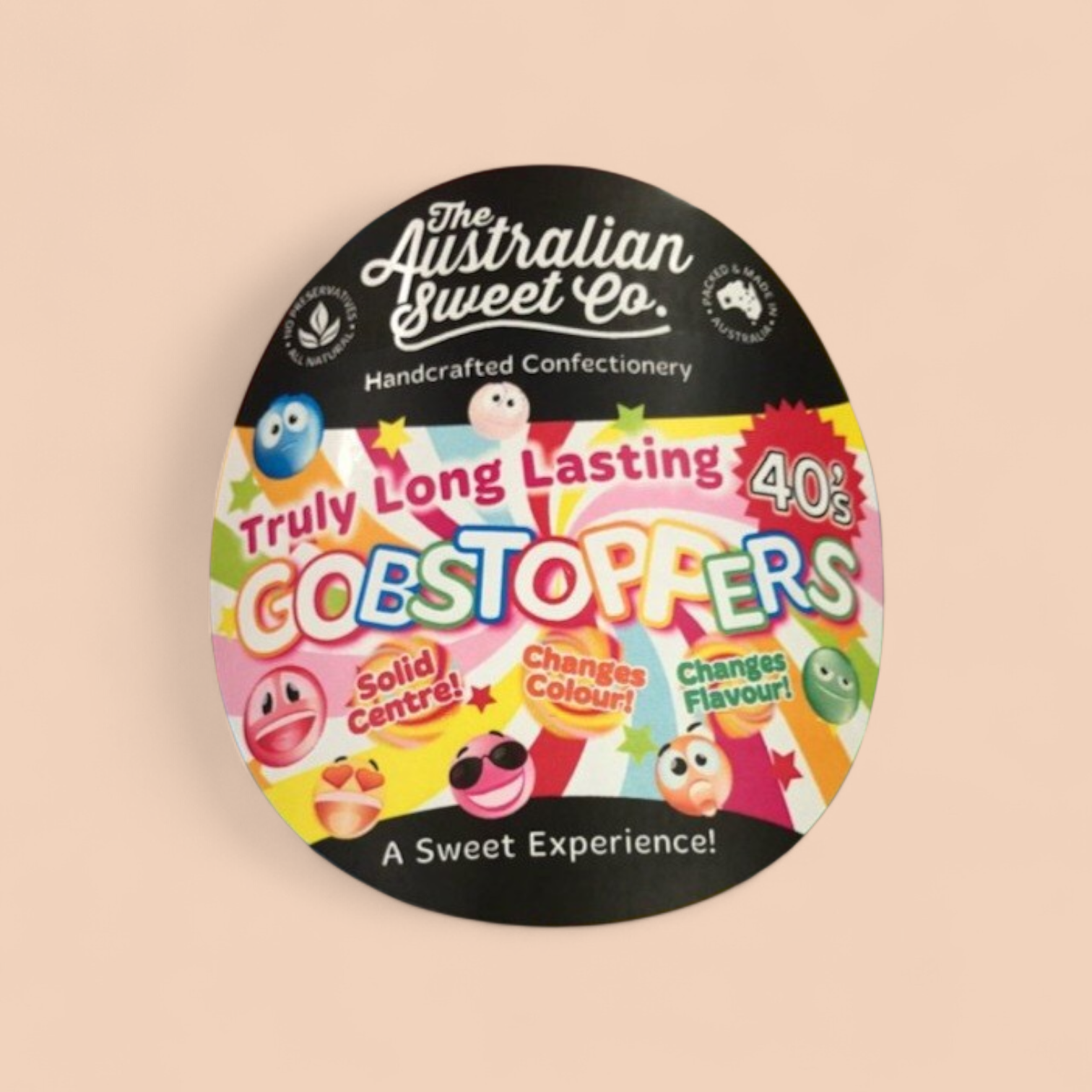 Truly Long Lasting Gobstoppers 40s Jaw Breaker Bag of 38g x 3