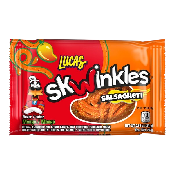 Lucas Skwinkles Salsagheti Mango Flavour 24g Packet