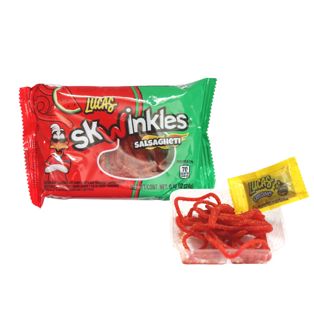 Lucas Skwinkles Salsagheti Watermelon Flavour 24g Packet