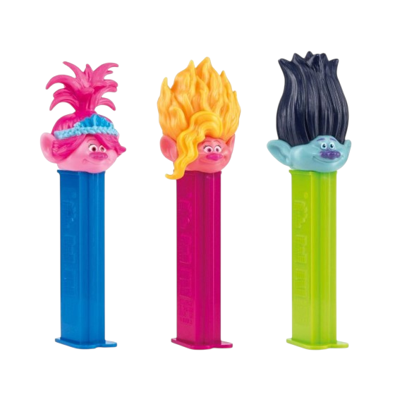 Dreamworks Trolls Pez Candy Dispenser 17g Poppy Branch Guy Diamond Gluten Free Vegan