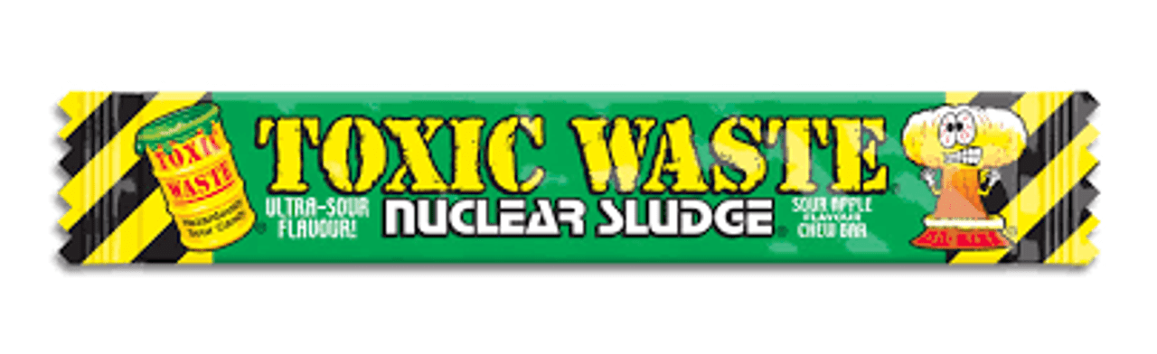 Toxic Waste Ultra Sour Nuclear Sludge Sour Apple Flavour Chew Bar Gluten Free 20g