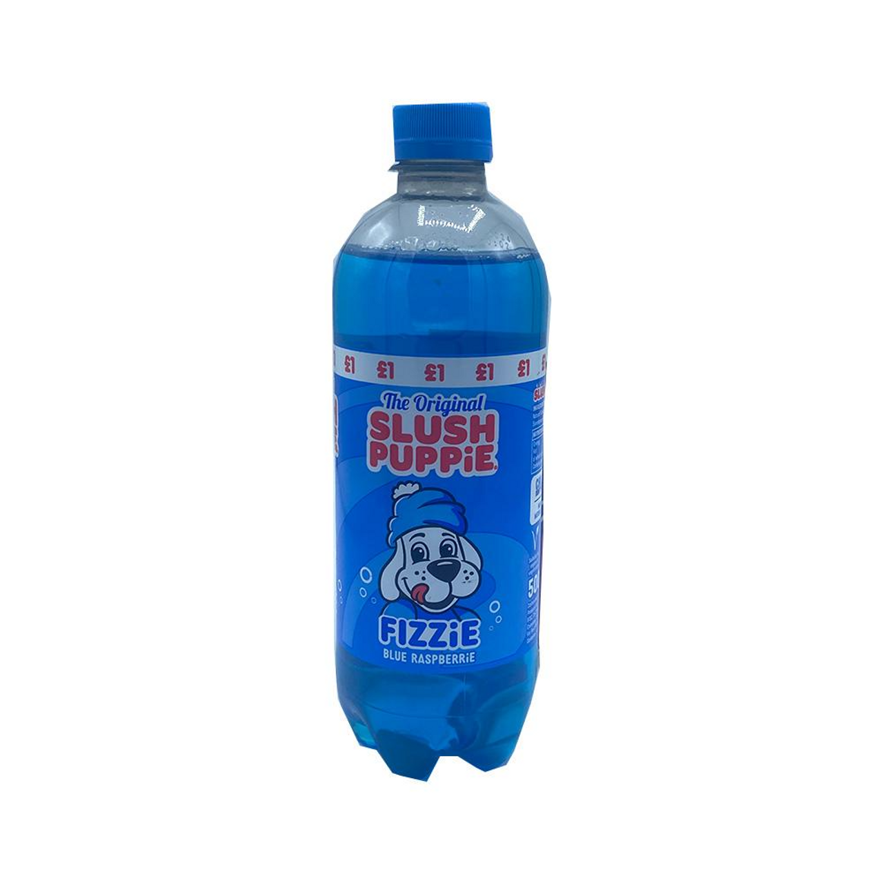 Slush Puppie Fizzie Blue Raspberry Soda Bottle 500ml