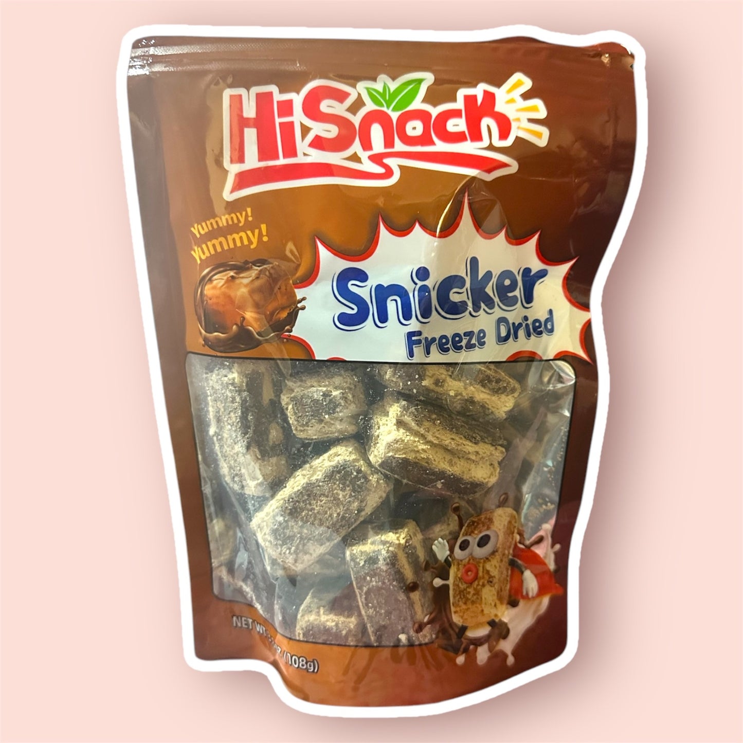 Hi Snack Freeze Dried Snickers Chocolate 108g