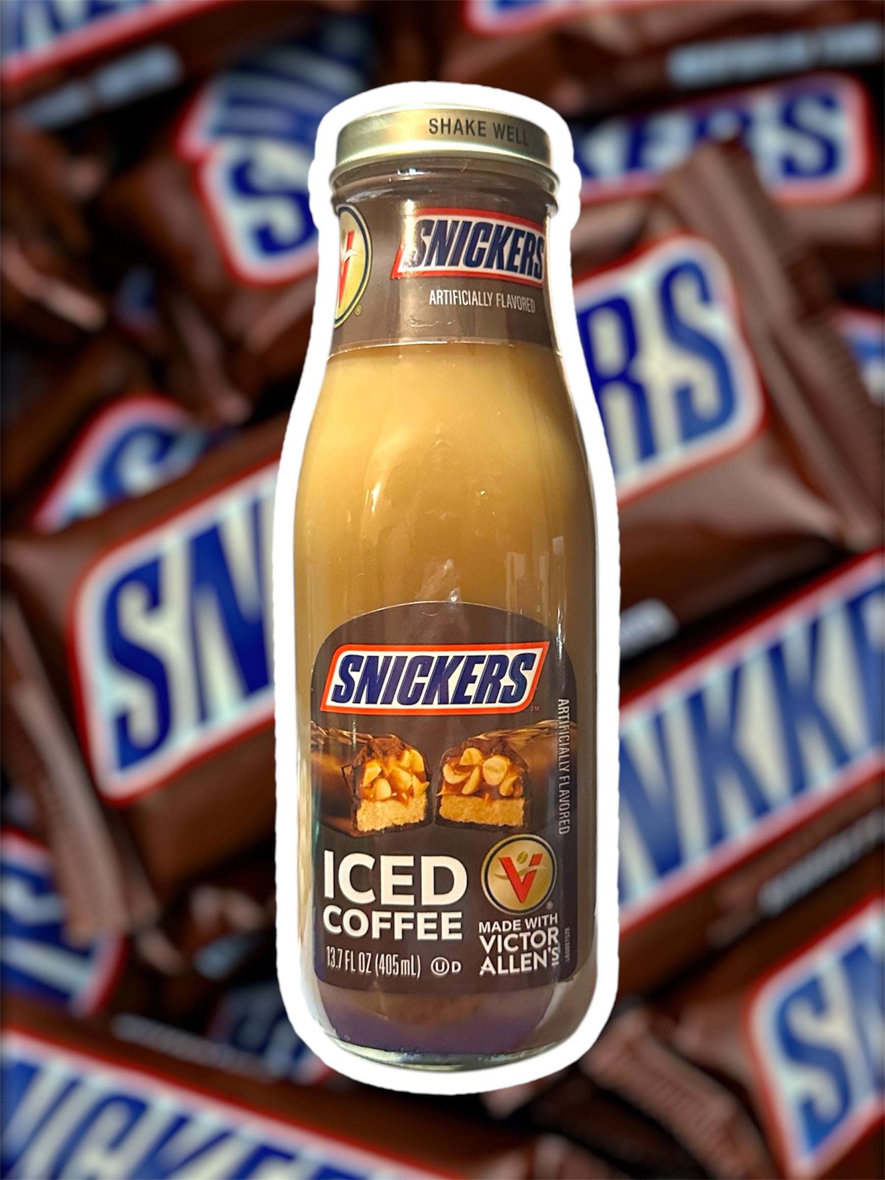 Snickers Iced Coffee Glass Bottle 405ml
