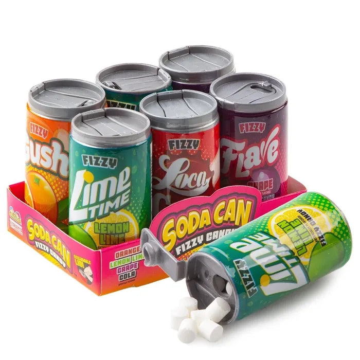 Soda Can Fizzy Candy 6pack 42g