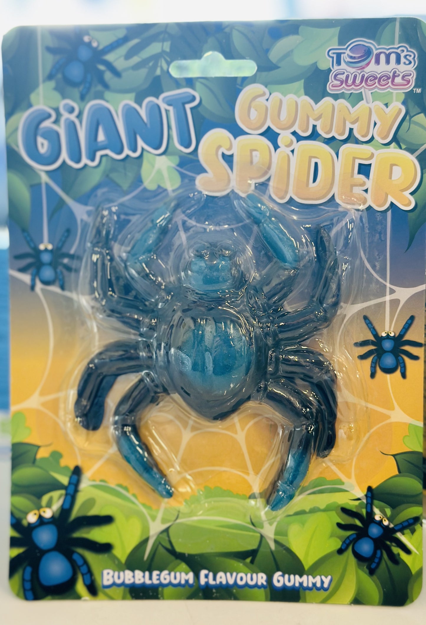 Toms Sweets Giant Gummy Spider Bubblegum Flavour 100g