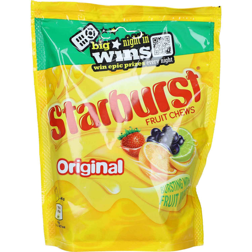 UK Starburst Original Fruit Chews Bag 138g