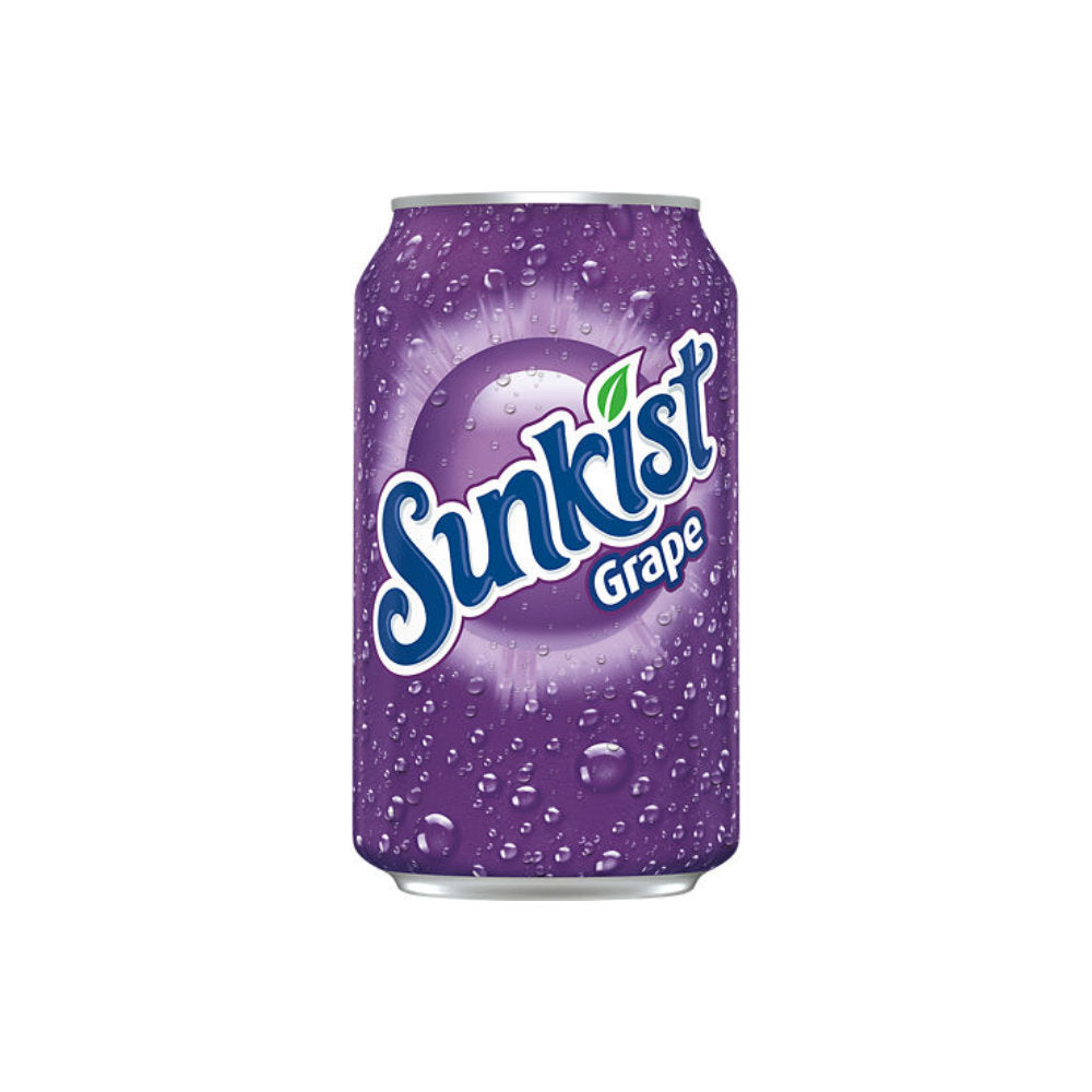 Sunkist Grape Soda Soft Drink Soda Can 355ml