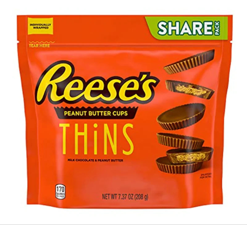 Reese's THINS Milk Chocolate Peanut Butter Cups Share Pack 208g