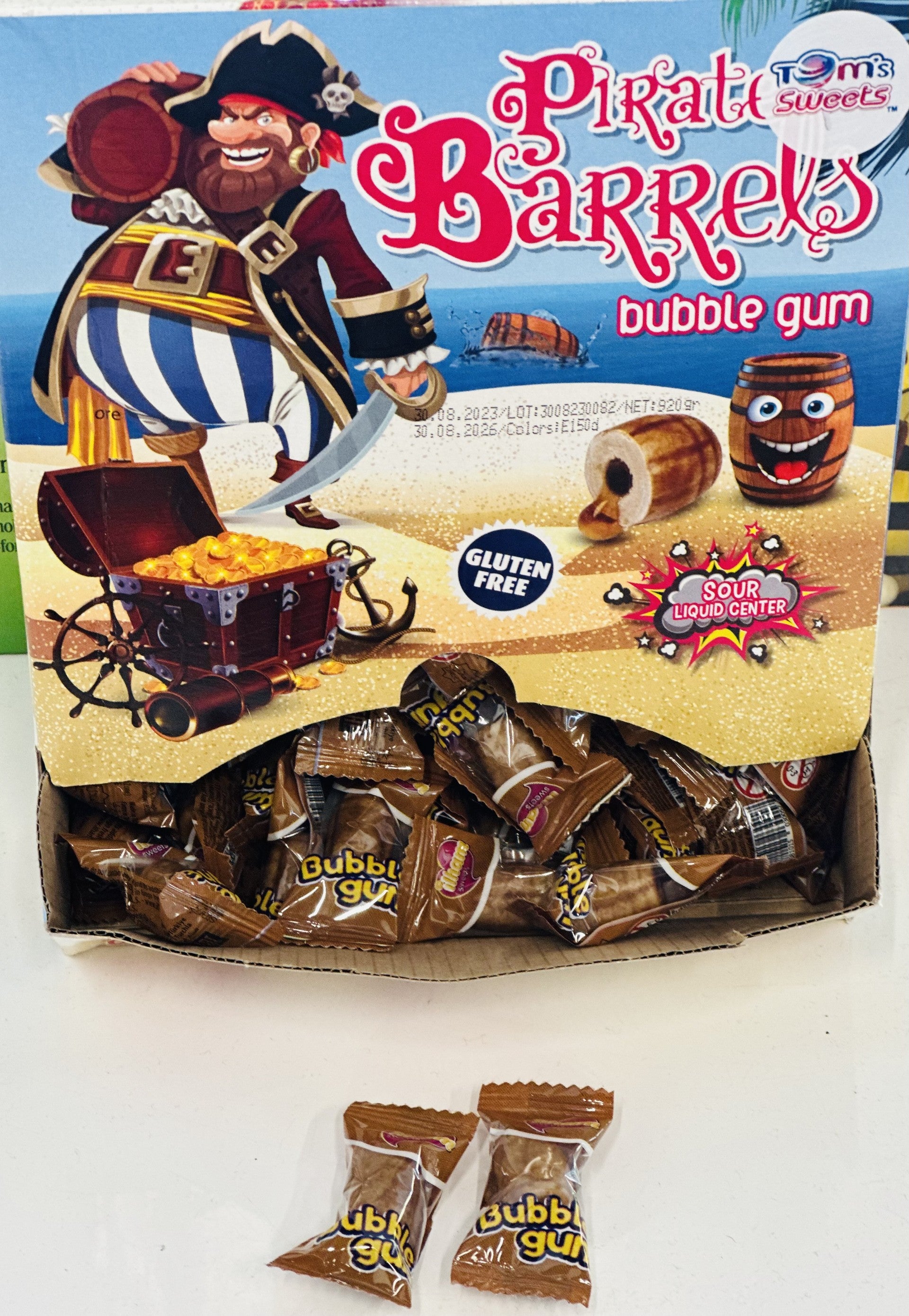 iLham Sweets Pirate Barrels Cola Flavoured Sour Gum Balls 5.5g Gluten Free