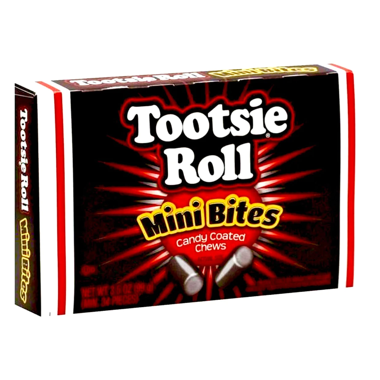 Tootsie Roll Mini Bites Candy Coated Chews Theatre Box 99g