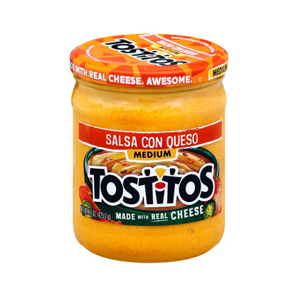 Tostitos Salsa Con Queso Made With Real Milk And Cheese Medium Heat 425.2g BBD: 24/12/23