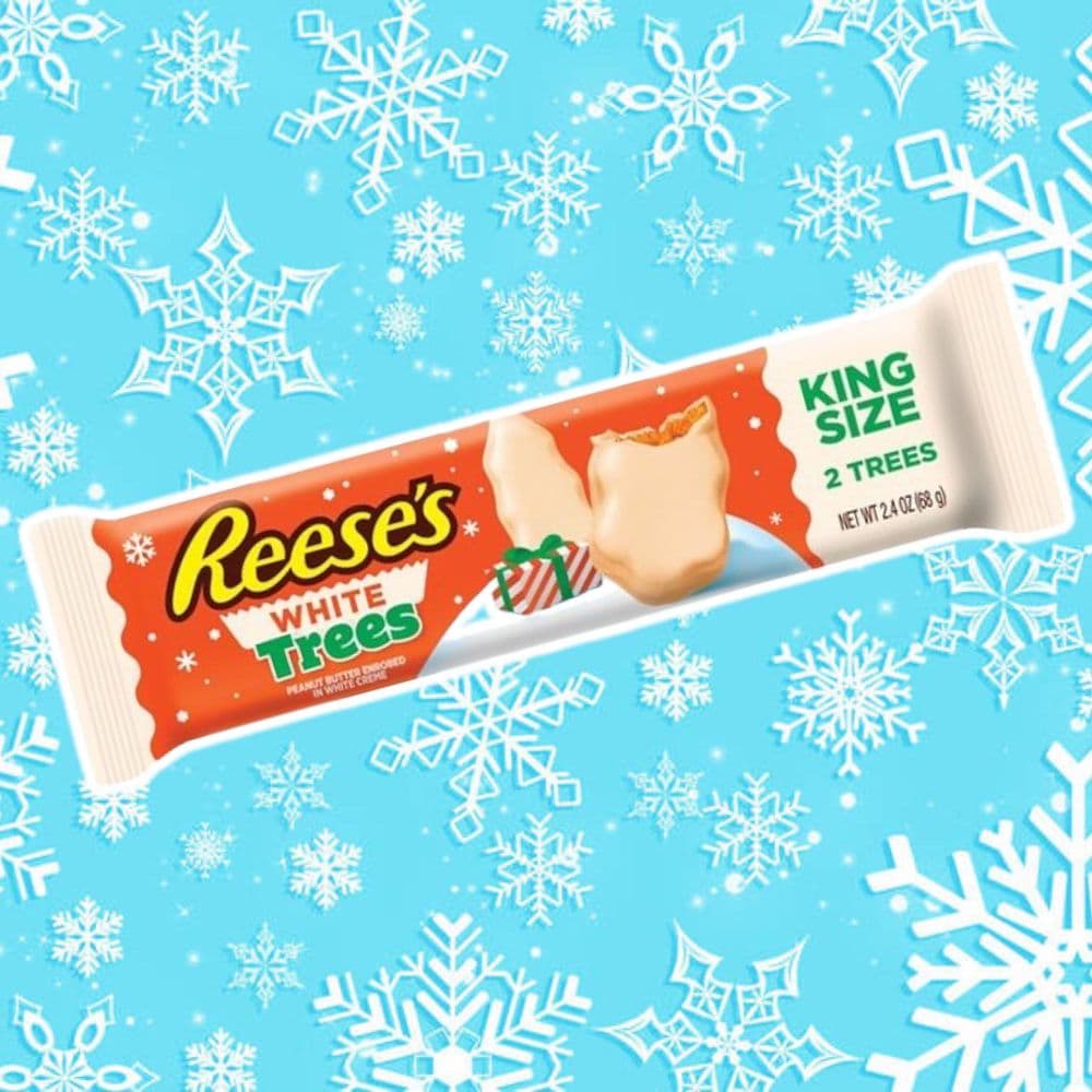 REESE'S White Chocolate Trees King Size 2pk 68g BBD: 30/04/24