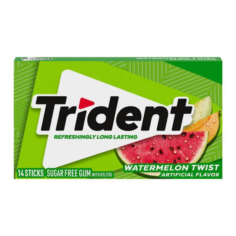 Trident Watermelon Twist Sugar Free Gum 14 Sticks