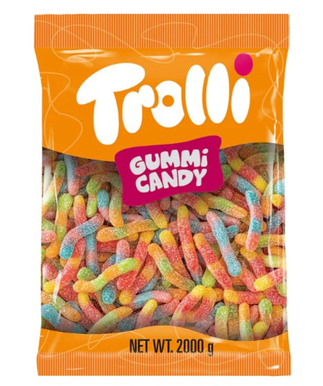 Trolli Gummy Gummi Sour Brite Crawlers Gluten Free Bulk Bag 2kg