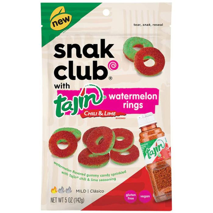 Snak Club Tajin Chili & Lime Watermelon Rings Gluten Free Bag 142g