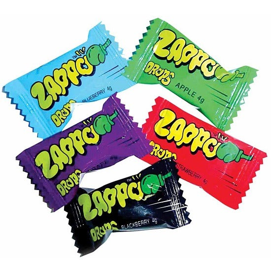 Zappos Candy Ropes Zappo Sour Drops Hard Candy Gluten Free 20pcs bag – The Lolly Barn
