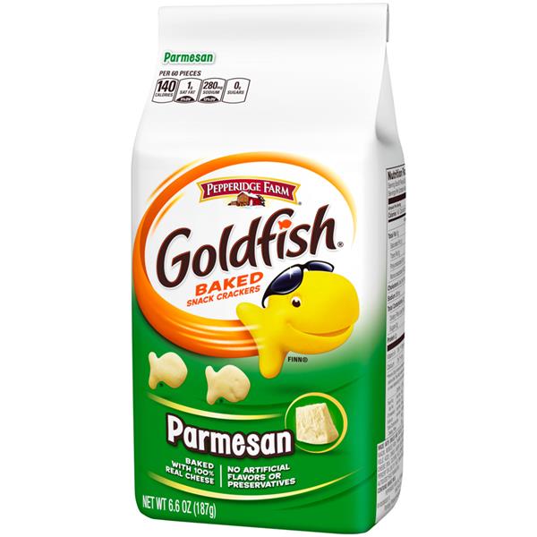 Pepperidge Farm Goldfish Baked Snack Crackers Parmesan Flavoured 187g Packet BBD: 30/12/25