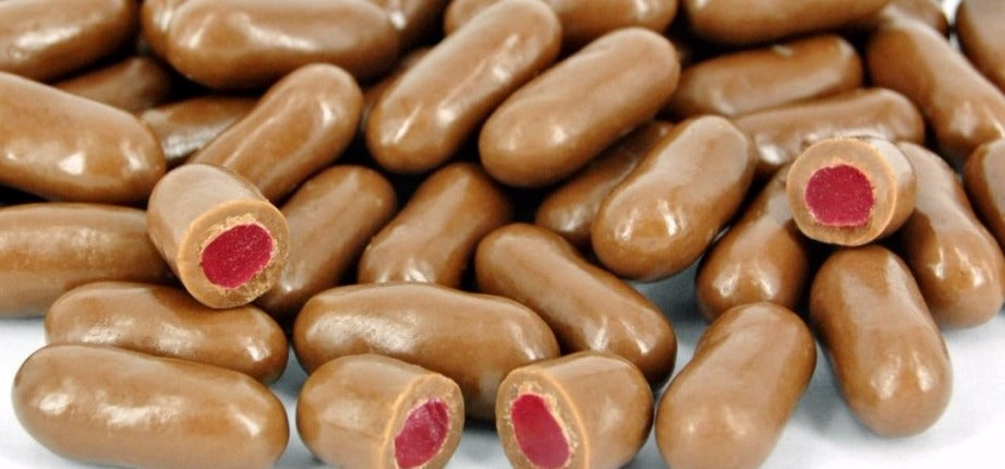 Milk Chocolate Raspberry Bullets 100g bag