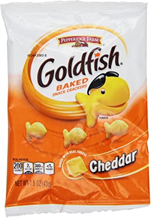 Pepperidge Farm Goldfish Baked Flavoured Cheddar Flavoured Snack Crackers 35g Packet