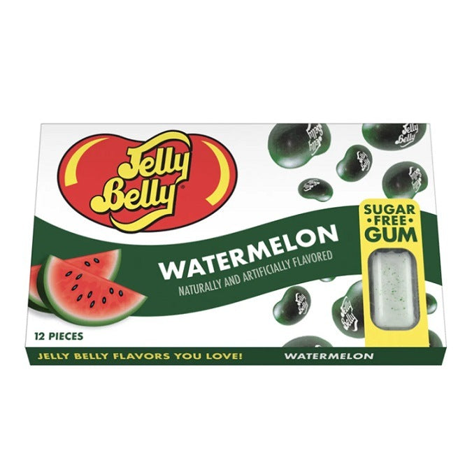 Jelly Belly Sugar Free Chewing Bubble Gum Watermelon Flavoured 12 Pieces per Pack