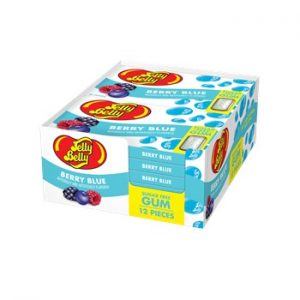 Jelly Belly Sugar Free Chewing Bubble Gum Berry Blue Flavoured 12 pieces per pack