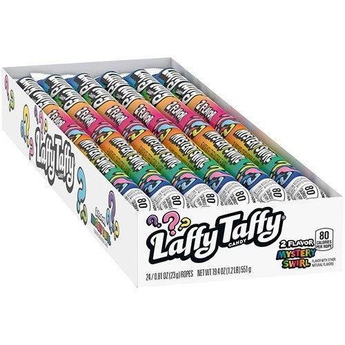 Laffy Taffy Rope Two Flavour Mystery Swirl Flavour 22g Stick BBD: 30/09/24