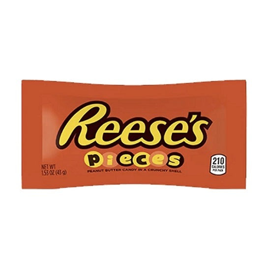 Reese's Reeses Pieces Peanut Butter Candy In Crunchy Shell Gluten Free 43g Packet