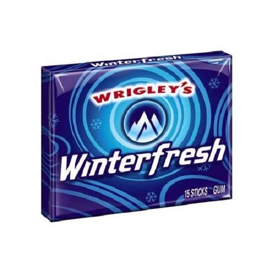 Wrigley's Wrigleys Winterfresh Chewing Gum 15 Pieces Per Pack 40.5g